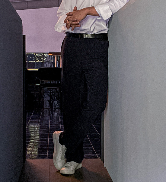 (28-36)<br>포시도니 Semi-wide fit Slacks<br><font color="#fb5ec9"><b>[1+1]</b></font>