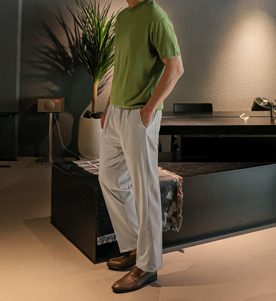 (S-3XL)<br>카란즈 Slim Fit banding pants<br><font color="#fb5ec9"><B>[1+1]</B></font>