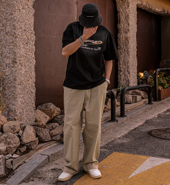 (L-5XL)<BR>노니아스 pigment Short T shirts 5618