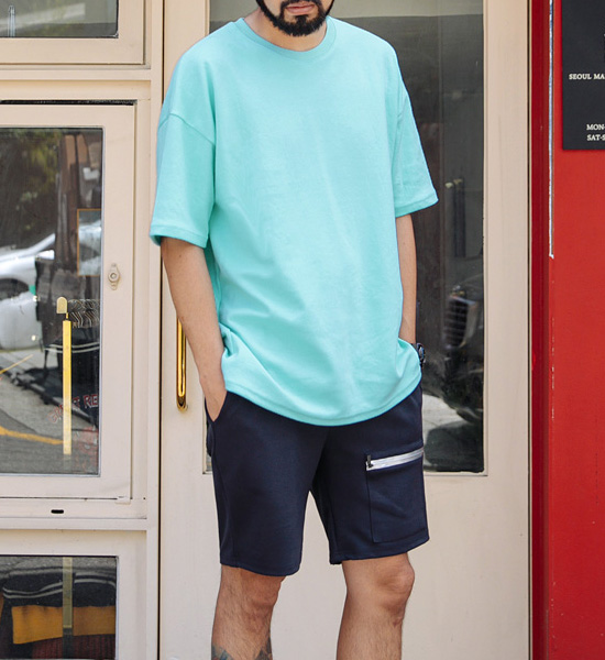 (M~5XL)<br>꼭필요해 Short T shirts<br><font color="#fb5ec9"><B>[1+1]</B></font>