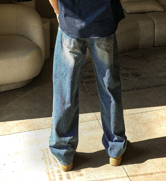 (S-3XL)<BR>토카이 standard fit denim pants #07