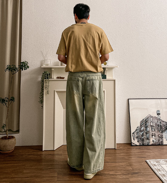 (30-46)<br>카파냐 wide fit denim pants