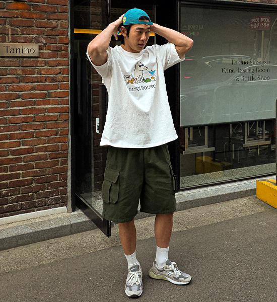 (M-4XL)<br>와이어트 cargo banding shorts