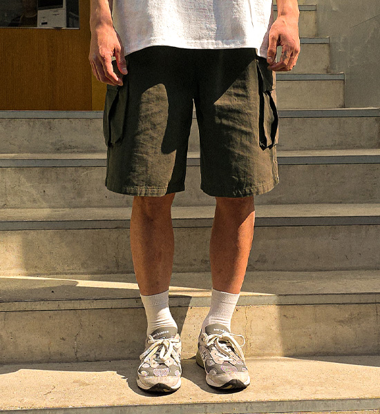 (M-4XL)<br>와이어트 cargo banding shorts