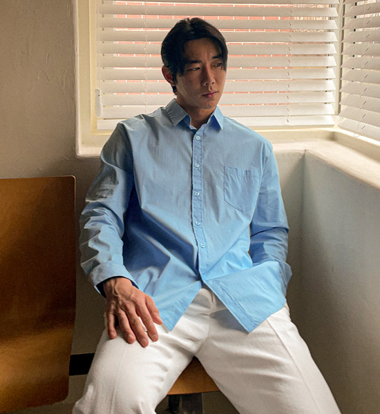 (M~5XL)<br>스탤론 basic shirt