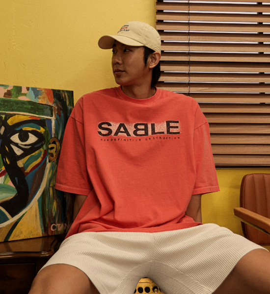 세이블 pigment Short T shirts