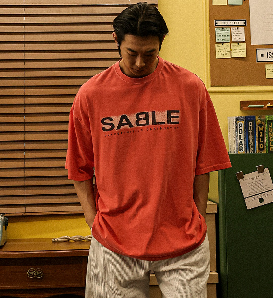 세이블 pigment Short T shirts