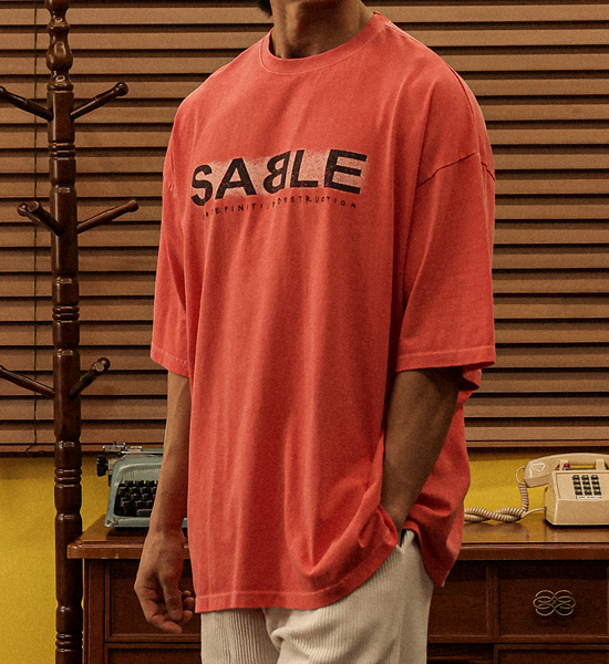 세이블 pigment Short T shirts