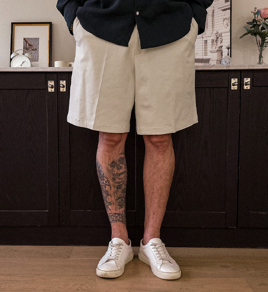 (L-4XL)<br>카타코이 Back banding Shorts