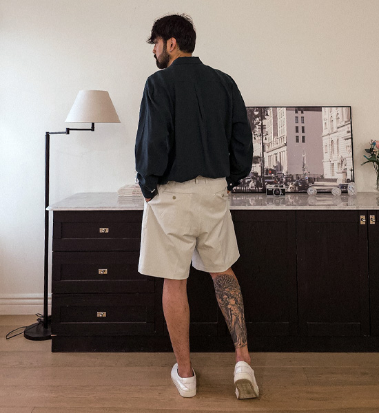 (L-4XL)<br>카타코이 Back banding Shorts