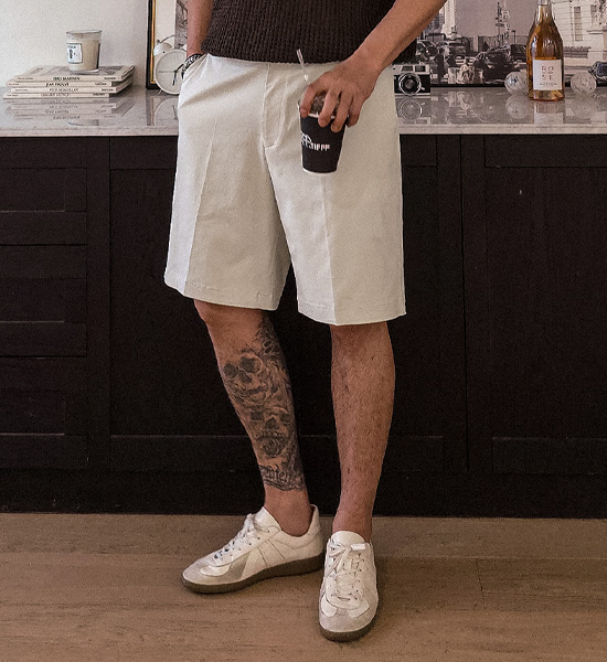 (L-4XL)<br>카타코이 Back banding Shorts