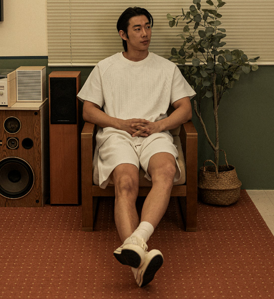 (XL-6XL)<br>바라우타 Waffle short-sleeved T-shirt SET002-T