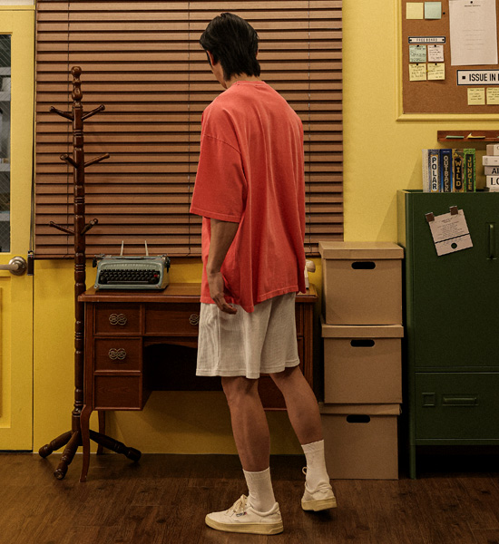 (XL-6XL)<br>크리초마 waffle-banded shorts SET002-P