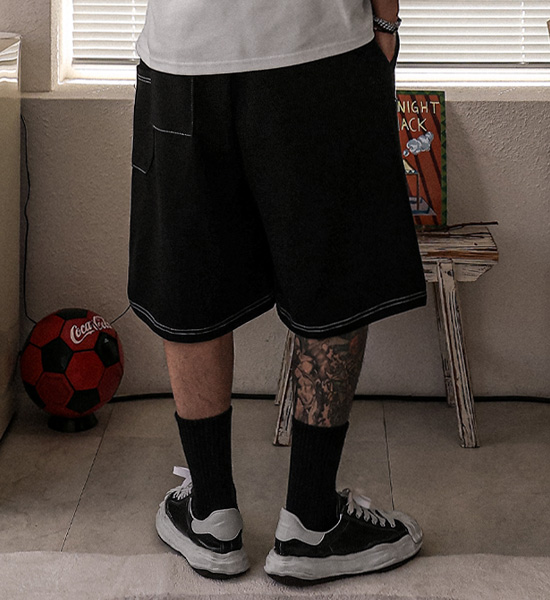 (XL-6XL)<BR>루코부 Bermuda Banding Shorts