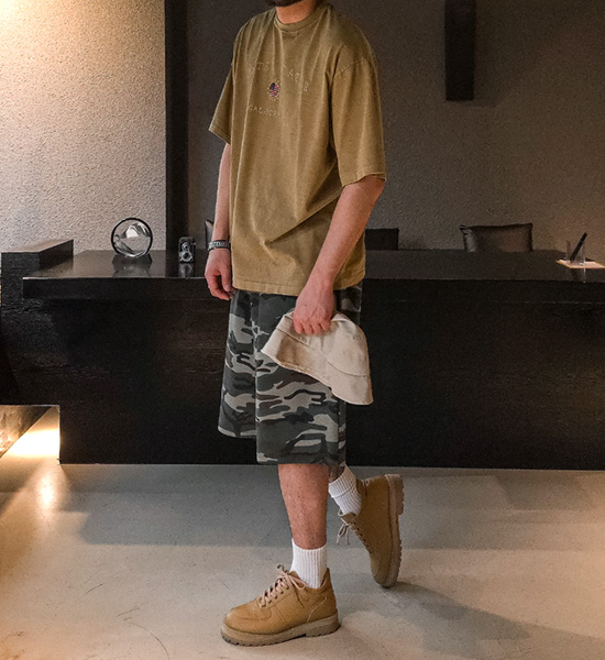 로카무도 pigment Short T shirts