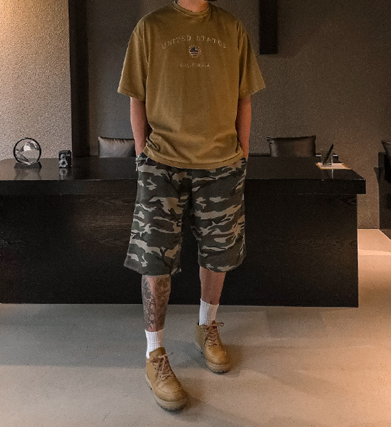 로카무도 pigment Short T shirts