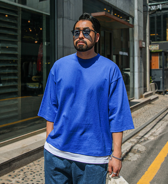 (XL-6XL)<br>럭커 layered Short T shirts
