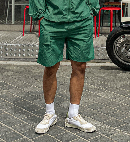 (M-6XL)<BR>코로트 nylon zip-up 82301+스토지 nylon cargo banding shorts 82301