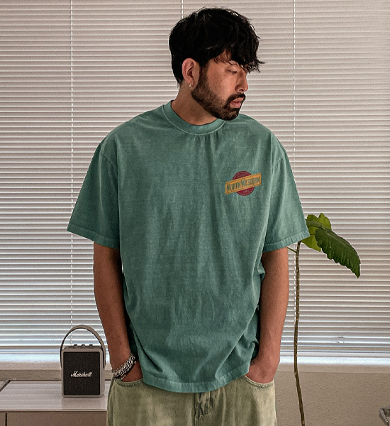 ( XL-6XL)<BR>부키타 pigment Short T shirts