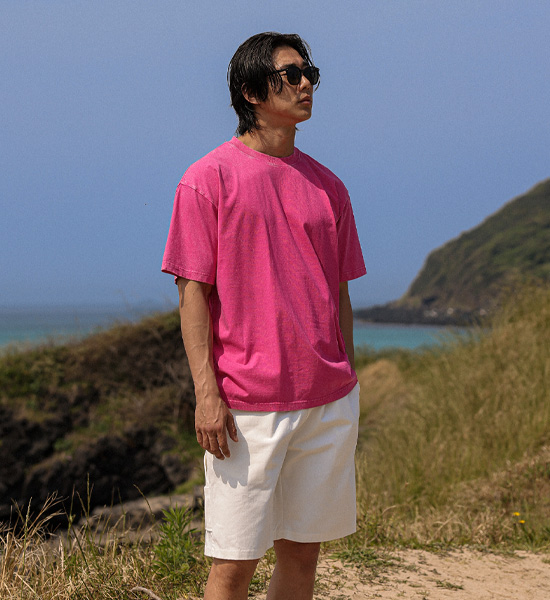 (M-6XL)<br>조나코 pigment Short T shirts