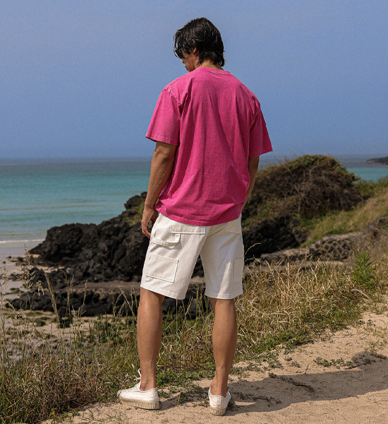 (M-6XL)<br>조나코 pigment Short T shirts