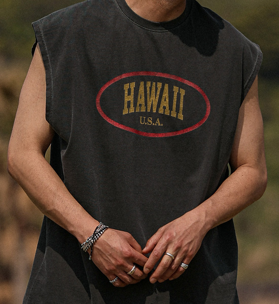 짐플리 pigment Sleeveless shirts