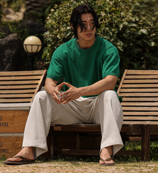 (XL-5XL)<BR>빈클먼 short-sleeved knitwear