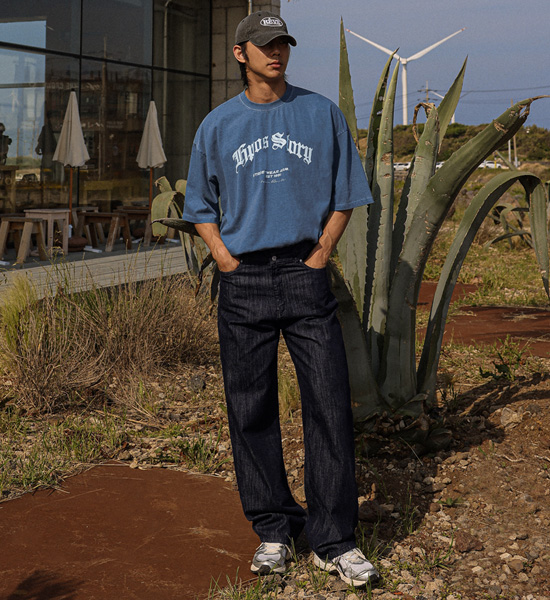 (S-3XL)<br>얀츠 standard fit non-wash denim pants #15