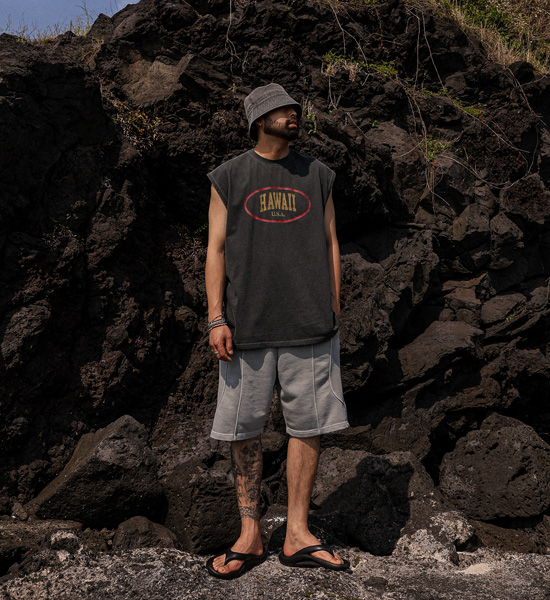 노피젠 pigment Banding Shorts