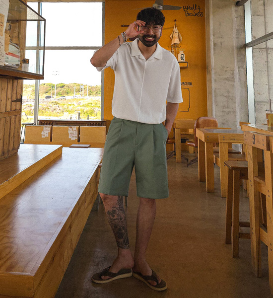 할프빌 Back banding Shorts S95