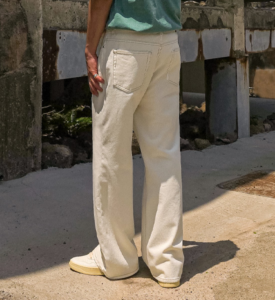 (S-5XL)<BR>하멜린 Semi-wide fit cotton pants D586