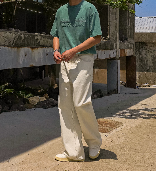(S-5XL)<BR>하멜린 Semi-wide fit cotton pants D586