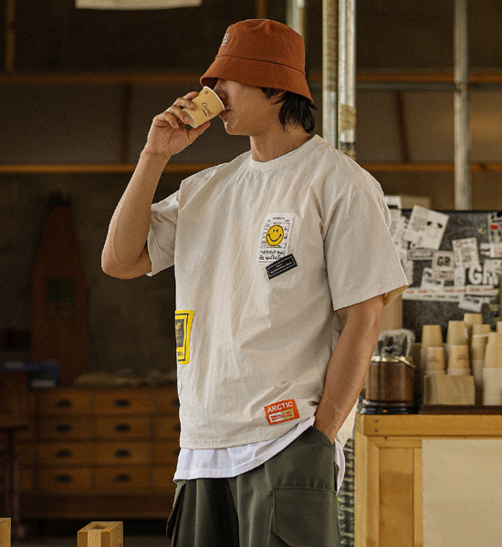(XL-6XL)<BR>쇼프론 Short T shirts