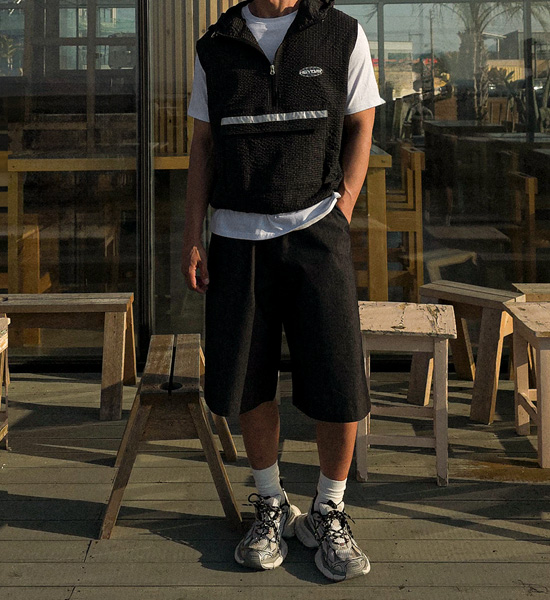 스포캔 anorak Hooded Vest