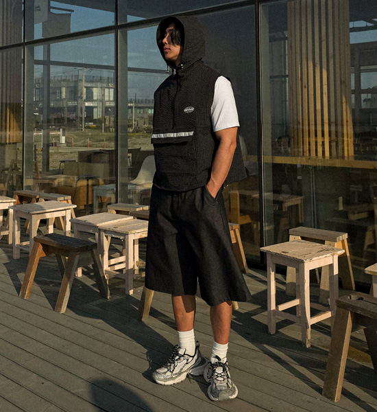 스포캔 anorak Hooded Vest