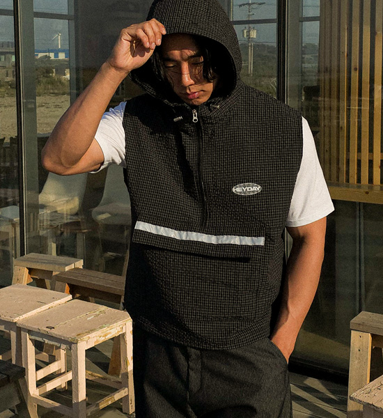 스포캔 anorak Hooded Vest