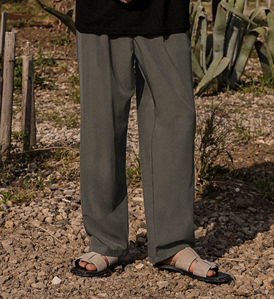 (M-4XL)<br>안드로스 Semi-wide fit Banding Slacks