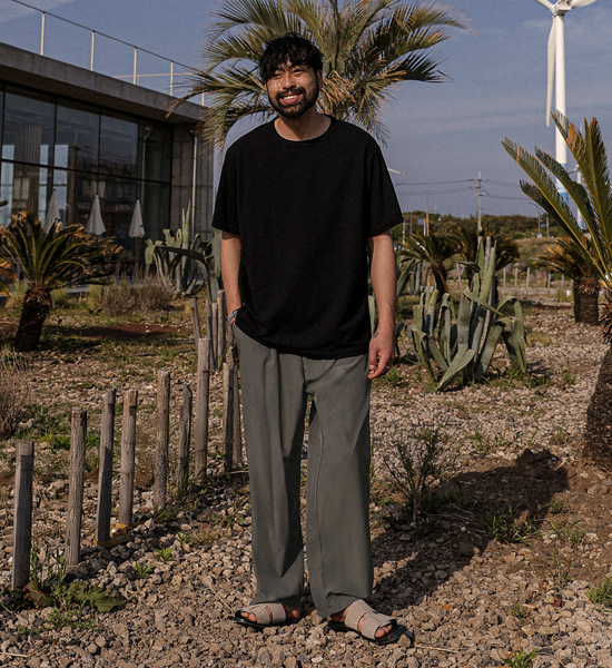 (M-4XL)<br>안드로스 Semi-wide fit Banding Slacks
