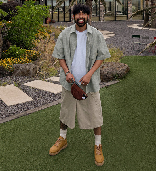 (XL-6XL)<br>하르마크 checkered short-sleeved shirt N013