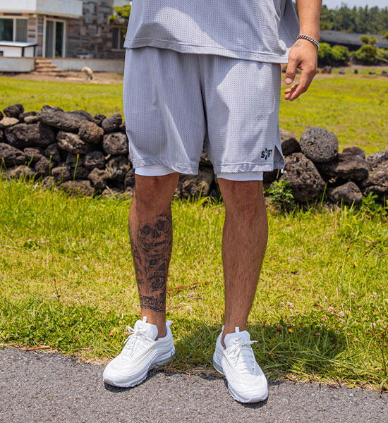 (M~6XL)<BR>에어워킹 Banding Shorts <br><font color="#072c81"><B>【 W.DNA 】</B></font>