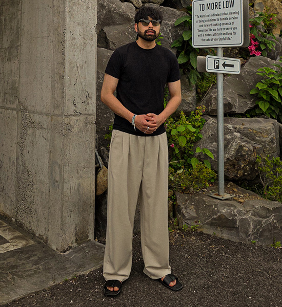 (M-4XL)<br>바랑카 wide fit Banding Slacks