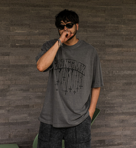 (XL-4XL)<br>킨도니 pigment Short T shirts