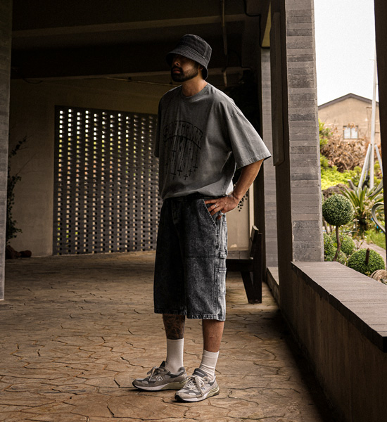 (XL-4XL)<br>킨도니 pigment Short T shirts