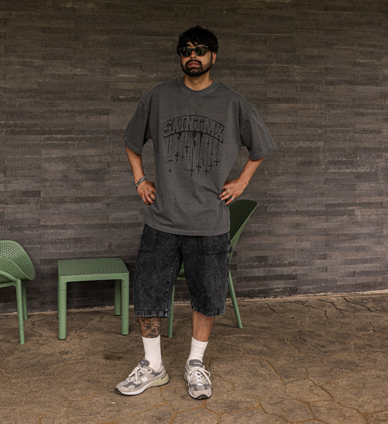 아쿠다르 Denim Cargo Banding Shorts