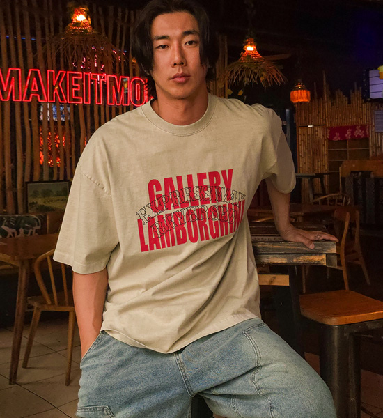 (XL-4XL)<BR>자코비나 pigment Short T shirts