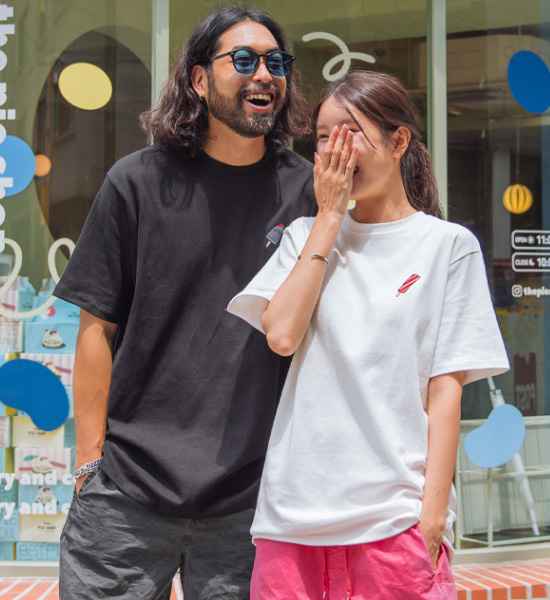 (S~6XL)<br>썸남썸녀 Ice cream Embroidery Short T shirts