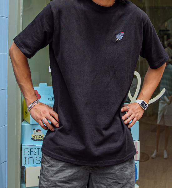 (S~6XL)<br>썸남썸녀 Ice cream Embroidery Short T shirts