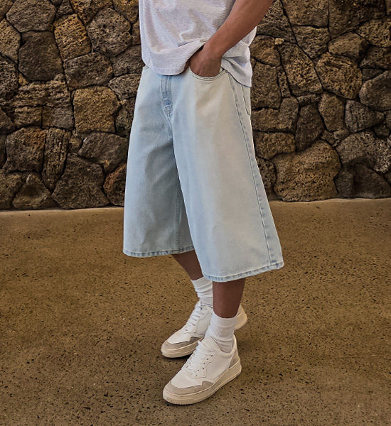 (M-3XL)<BR>린다우 Bermuda denim shorts #64