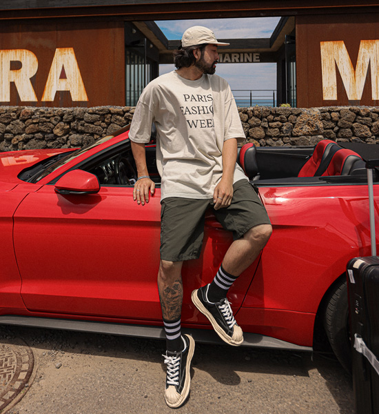 로판디 pigment Short T shirts