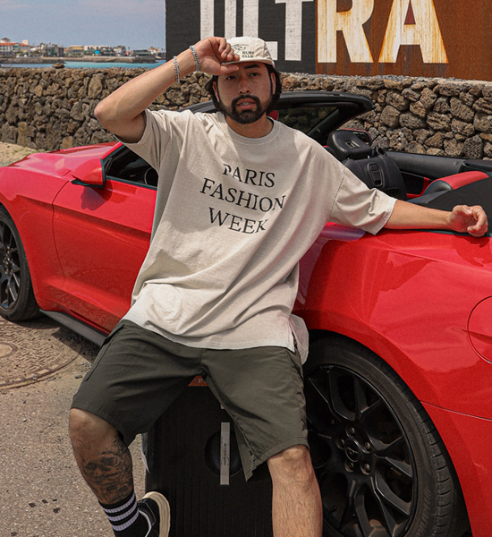 로판디 pigment Short T shirts